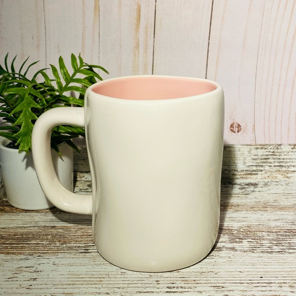Rae Dunn Reindeer Slushie mug Pink Interior - Picture 4 of 7